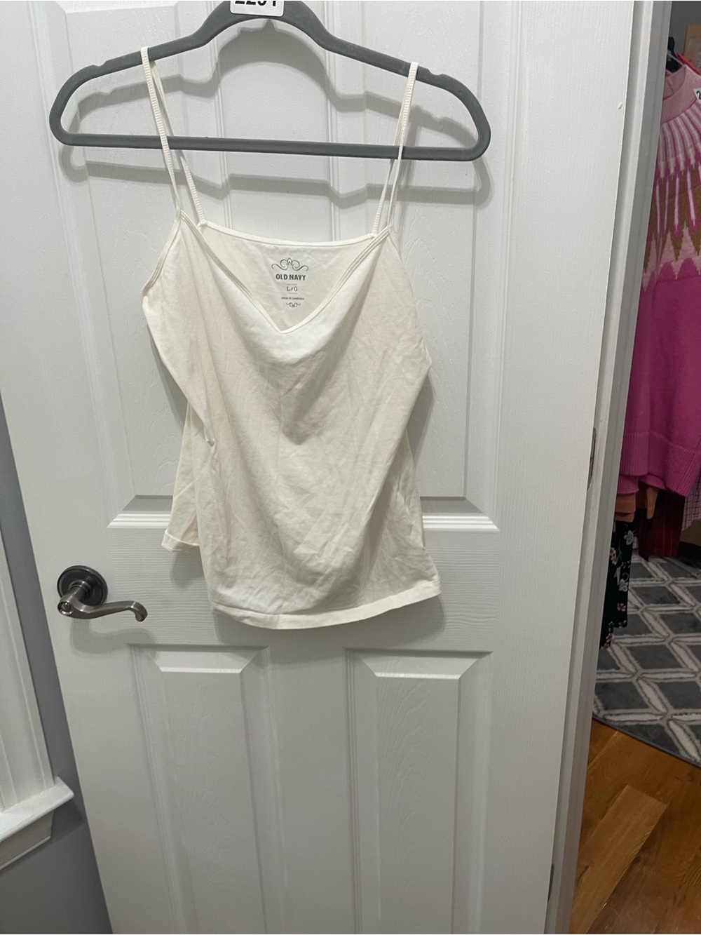 Old Navy Cream Spaghetti-Strap Cami Tank